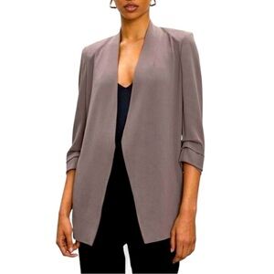 Aritizia Power Hip Blazer, size 6, Stone taupe